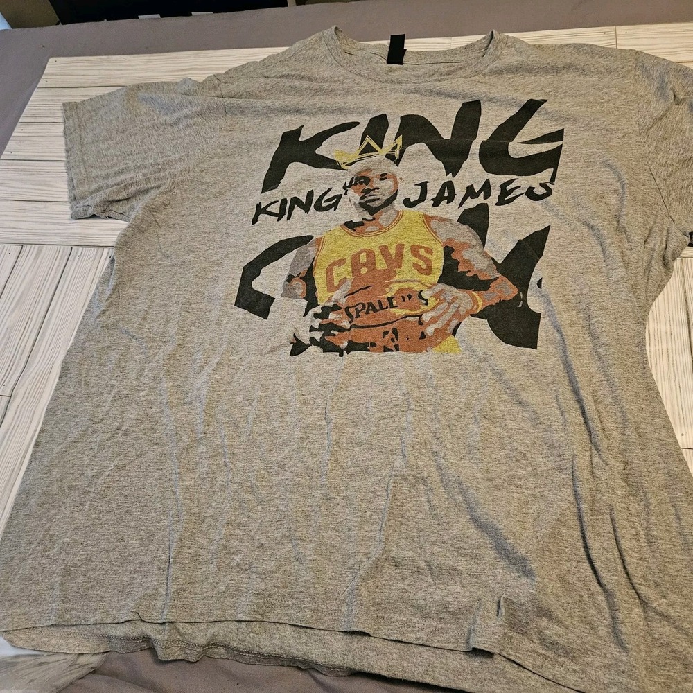The District Tee Lebron James Shirt Mens 3XL Gray Tee‎